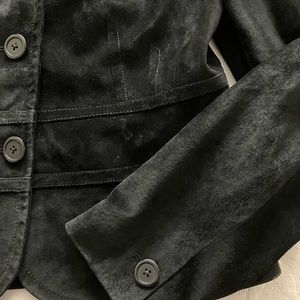 Ann Taylor Loft Black Suede Jacket
